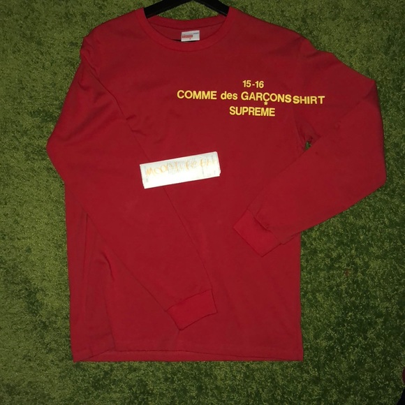 comme des garcons supreme long sleeve